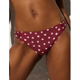 Женские плавки в горошек Ysabel Mora 82653 вишневый/белый, Цвет: вишневый/белый, Размеры: L