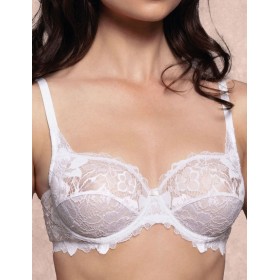 Кружевной бюстгальтер Lormar Curvy YOURBODY bianco, Цвет: bianco (белый), Размеры: 90B