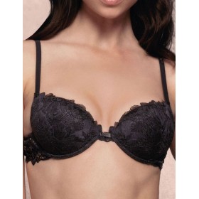 Кружевной бюстгальтер пуш-ап Lormar Easyup YOURBODY nero, Цвет: nero (черный), Размеры: 65B