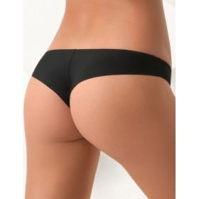 Трусы бразилиана гладкие Lormar JENNA br nero, Цвет: nero (черный), Размеры: XL