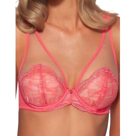 Бюстгальтер со съемным пуш-ап Ava PERLASH 2073 P-UP Coral, Цвет: коралл, Размеры: 70F