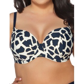 Бюстгальтер пляжный поролоновый Ava SK195 U Navy Blue, Цвет: темно-синий, Размеры: 75G