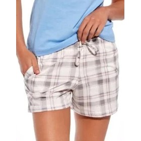Шорты женские домашние Cornette 609 светло-серый/белый, Цвет: светло-серый/белый, Размеры: M