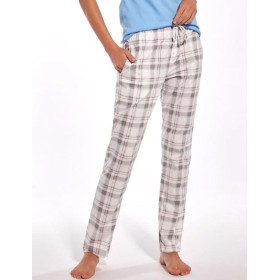 Домашние брюки из хлопка Cornette 690-5 светло-серый/белый, Цвет: светло-серый/белый, Размеры: S