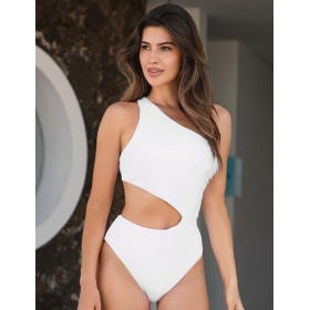 Белый купальник-монокини Ewlon K.6403_028, Цвет: белый, Размеры: L