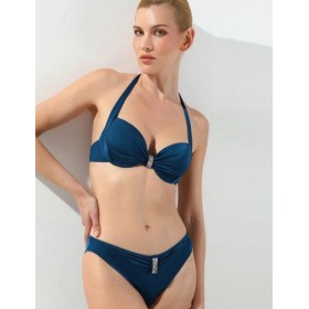 Синий купальник формовка слип Jolidon FR179U, Цвет: синий, Размеры: 80B