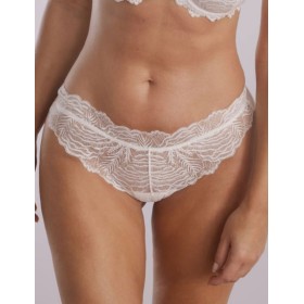 Кружевные трусики бразилиана Kinga LUNA ECRU 1099/3-B, Цвет: экрю, Размеры: S