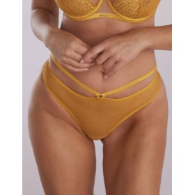 Трусики бразилиана Kinga MILA 1109/2-B жёлтый, Цвет: желтый, Размеры: S