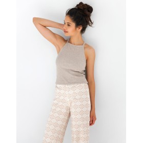 Пижама топ и брюки Sensis FRANCESCA, Цвет: бежевый, Размеры: L
