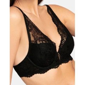 Бюстгальтер балконет пуш-ап Esotiq AVENA 39071 черный, Цвет: черный, Размеры: 75D