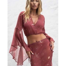 Топ пляжный Esotiq LUNAR 41715 терракотовый, Цвет: терракотовый, Размеры: S/M