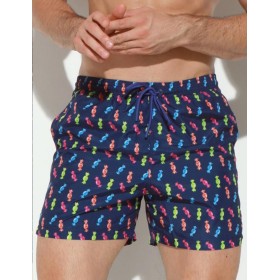 Мужские пляжные шорты Jolidon B645JI MI7 конфета/темно-синий, Цвет: конфета/темно-синий, Размеры: L