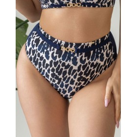 Плавки бразилиана высокие Kris Line SANTORINI Brasyliana High Waist синий, Цвет: синий, Размеры: XL