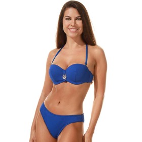 Синий купальник бандо слипы Lilly FL49, Цвет: синий, Размеры: 70D