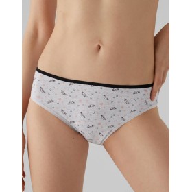 Набор трусов слипов 2 шт Ysabel Mora 19431 MIDI светло-серый+экрю, Цвет: светло-серый+экрю, Размеры: M