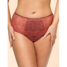 Кружевные высокие трусы слипы Alles GOJI figi classic, Цвет: розовый, Размеры: M