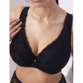 Бюстгальтер бралетт мягкий Alles SUBLIME M plus bralette black, Цвет: черный, Размеры: 70H