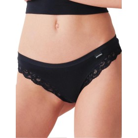 Трусы бразилиана Cotonella AD613 INTIMO NATURALE nero, Цвет: nero (черный), Размеры: XL