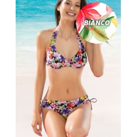 Белый купальник с цветами Sielei HAWAII HA93 bianco, Цвет: bianco (белый), Размеры: 90C