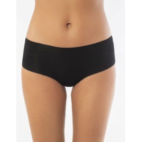 Хлопковые трусы-панти с лазерными срезами Sielei IOSONOIO 5109 nero, Цвет: nero (черный), Размеры: M