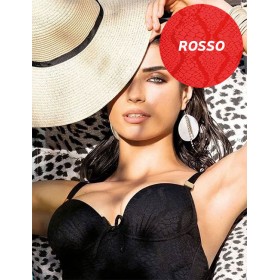 Красный цельный купальник Sielei JQ50 rosso, Цвет: rosso (красный), Размеры: 75D