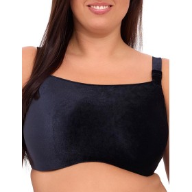 Бархатный топ пляжный Akcent W-219 M черный, Цвет: черный, Размеры: 70L