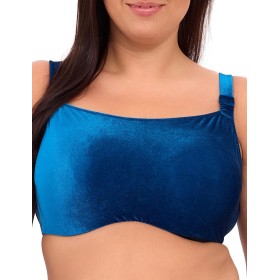 Бархатный топ пляжный Akcent W-219 M индиго, Цвет: индиго, Размеры: 70H