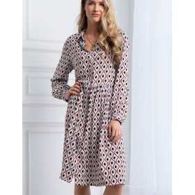 Платье-рубашка с узором Mia-Amore BERTA 5307, Цвет: мультиколор, Размеры: L