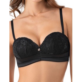 Бюстгальтер балконет планж Mioocchi AVRORA 8170 nero, Цвет: nero (черный), Размеры: 75C