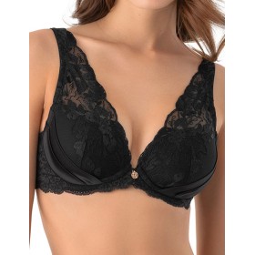 Бралетт с формованной чашкой Mioocchi AVRORA 8171 nero, Цвет: nero (черный), Размеры: 80D