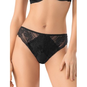 Трусики бразилиана со шнуровкой Mioocchi AVRORA 8268 nero, Цвет: nero (черный), Размеры: L