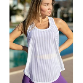 Майка - боксерка для фитнеса Opium МF-118, Цвет: белый, Размеры: S