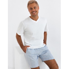 Мужская пижама с шортами Sensis EDWIN, Цвет: белый, Размеры: M