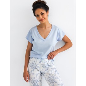 Женская пижама с брюками Sensis GABRIELLE, Цвет: голубой, Размеры: S