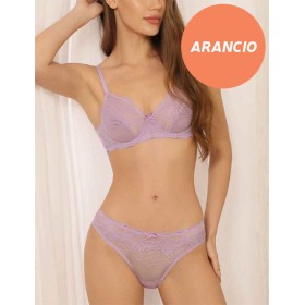 Оранжевый комплект мягкая + слипы Sielei HERITAGE 75105 arancio, Цвет: arancio (апельсин), Размеры: 75C