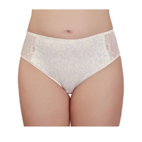 Трусики хлопковые с кружевом Valmira 2949/C молоко с голубым, Цвет: молоко с голубым, Размеры: M