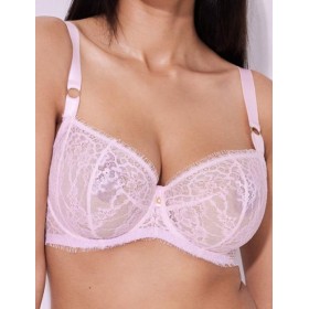 Кружевной бюстгальтер балконет Alles HUSH BLUSH M, Цвет: светло-розовый, Размеры: 75E