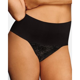 Высокие корректирующие стринги Maidenform DM0049 LC черный, Цвет: черный, Размеры: S