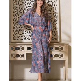 Длинная туника для пляжа Mia-Amore TUNIS 7445, Цвет: мультицвет, Размеры: L/XL