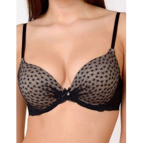 Бюстгальтер планж с гелевым пуш-ап VOVA WISH V98433 черный, Цвет: черный, Размеры: 70D