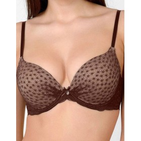 Бюстгальтер планж с гелевым пуш-ап VOVA WISH V98433 коричневый, Цвет: коричневый, Размеры: 70D