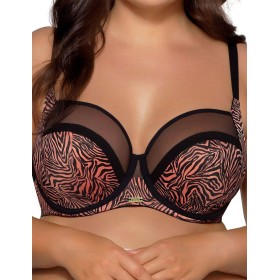 Бюстгальтер с мягкой чашкой Ava 1130/3 M Tiger, Цвет: тигр, Размеры: 70F