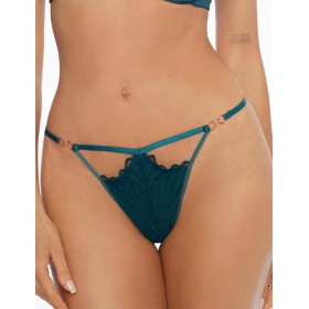 Трусы стринги Esotiq NUGAT 41402 изумруд, Цвет: изумруд, Размеры: M