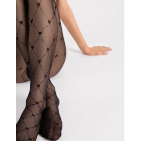 Колготки с узором Fiore 6090/G THE ROYAL 20 den черный, Цвет: черный, Размеры: 3