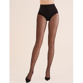 Колготки с узором Gabriella 1191 MARGO чёрный 20 den, Цвет: чёрный, Размеры: 2