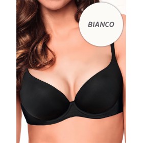 Гладкий бюстгальтер балконет Lormar PLUNGE SOFT bianco, Цвет: bianco (белый), Размеры: 85D