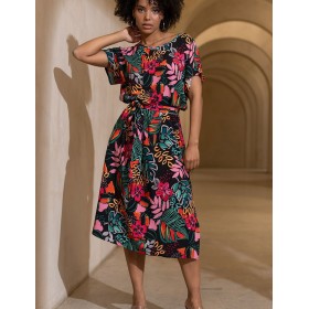 Длинная туника с цветами Mia-Amore DAIQUIRI 5244, Цвет: мультиколор, Размеры: S/M