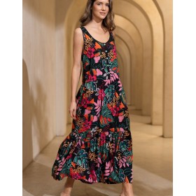 Длинный сарафан Mia-Amore DAIQUIRI 5248, Цвет: мультиколор, Размеры: M