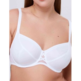 Бюстгальтер мягкая чашка Misstyle 2511 белый, Цвет: белый, Размеры: 75E