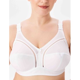 Бюстгальтер мягкий без косточек Misstyle 4122 / 122 белый, Цвет: белый, Размеры: 95I